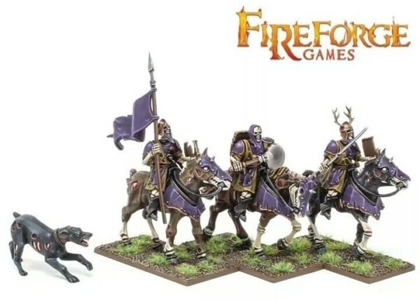 Forgotten Worlds Living Dead Knights Horses & Dog Fireforge Games 28mm sprue - Image 2