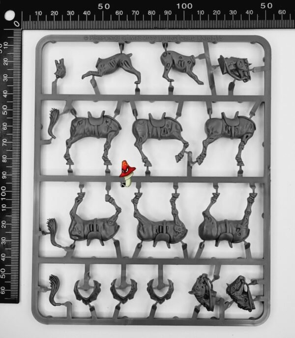 Forgotten Worlds Living Dead Knights Horses & Dog Fireforge Games 28mm sprue - Image 7