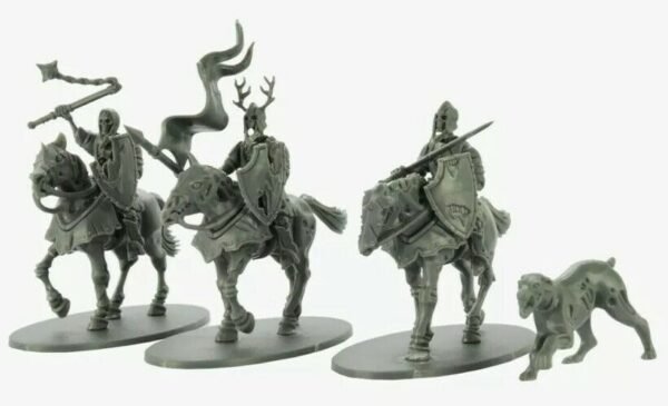 Forgotten Worlds Living Dead Knights Horses & Dog Fireforge Games 28mm sprue - Image 9