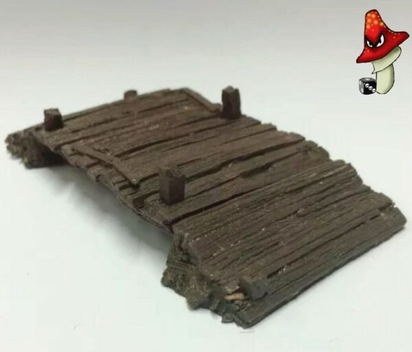 Old Timber Bridge 1/56 28mm scale wargames scenery Javis BZBT1 resin pre painted