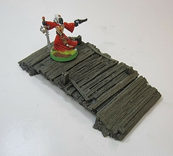 Old Timber Bridge 1/56 28mm scale wargames scenery Javis BZBT1 resin pre painted - Image 4