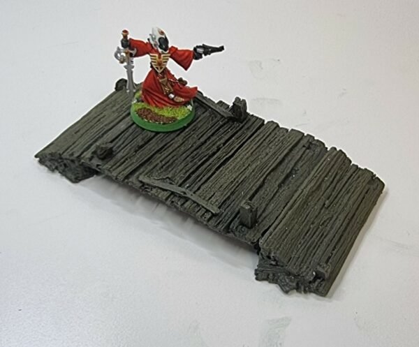 Old Timber Bridge 1/56 28mm scale wargames scenery Javis BZBT1 resin pre painted - Image 6