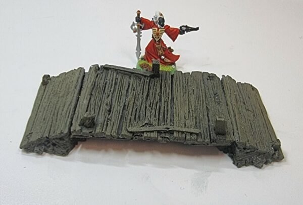 Old Timber Bridge 1/56 28mm scale wargames scenery Javis BZBT1 resin pre painted - Image 7