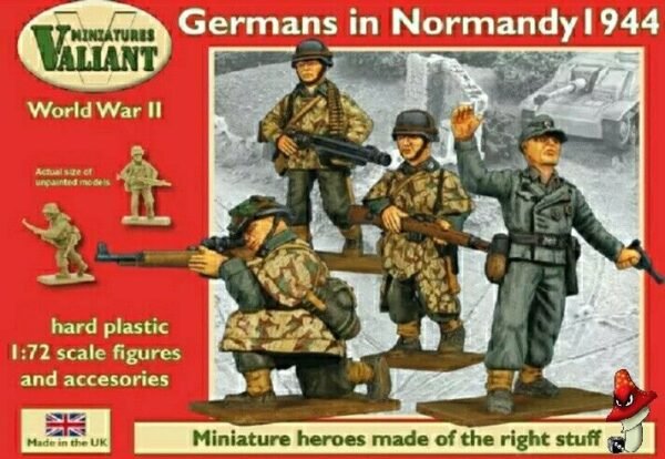 Valiant 1/72 WWII German Infantry in Normandy 1944 VM004 1 x sprue 17 figures