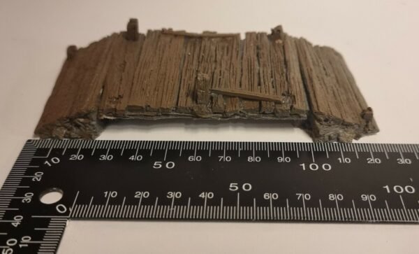 Old Timber Bridge 1/56 28mm scale wargames scenery Javis BZBT1 resin pre painted - Image 8