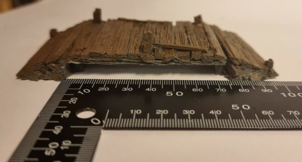 Old Timber Bridge 1/56 28mm scale wargames scenery Javis BZBT1 resin pre painted - Image 9