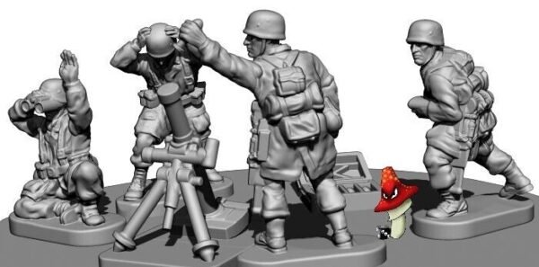 Victrix German Fallschirmjaeger 12mm 1:144 scale WWII 2 x sprues loose VG12020 - Image 8