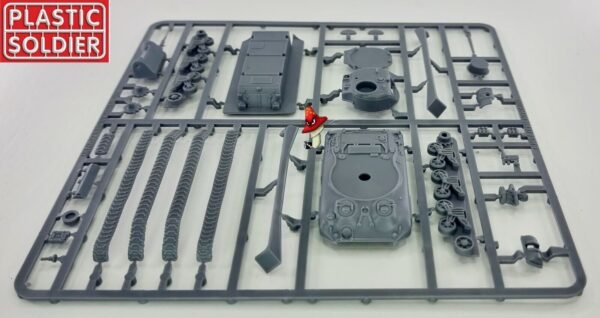 1/72 WW2 US Allied M4A1 75mm Sherman Tank Plastic Soldier Company 1 x sprue - Image 4