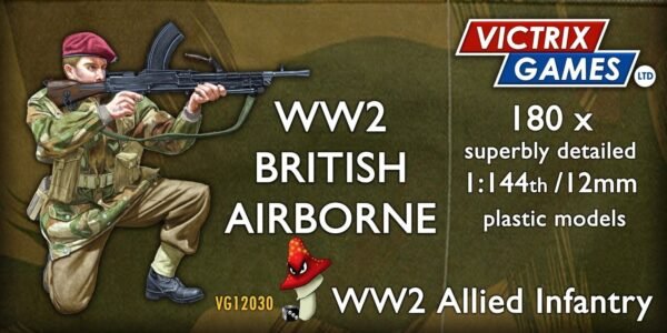 Victrix British British Airborne Paratroopers 12mm 1:144 scale WWII 180 Figures