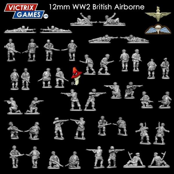 Victrix British British Airborne Paratroopers 12mm 1:144 scale WWII 180 Figures - Image 3