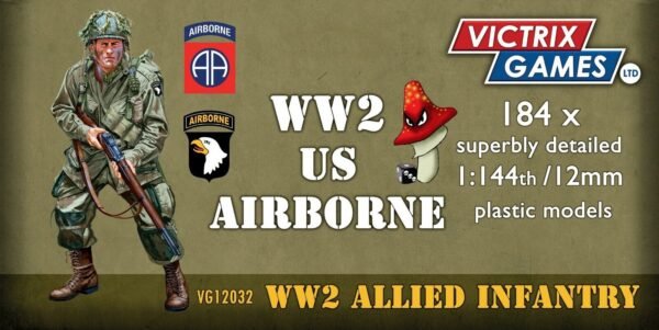 Victrix American US Airborne 12mm 1:144 scale WWII 184 Figures VG12032