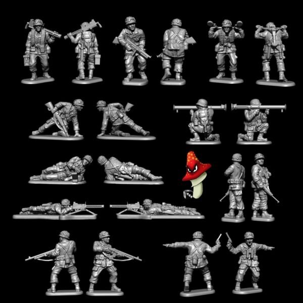 Victrix American US Airborne 12mm 1:144 scale WWII 184 Figures VG12032 - Image 8