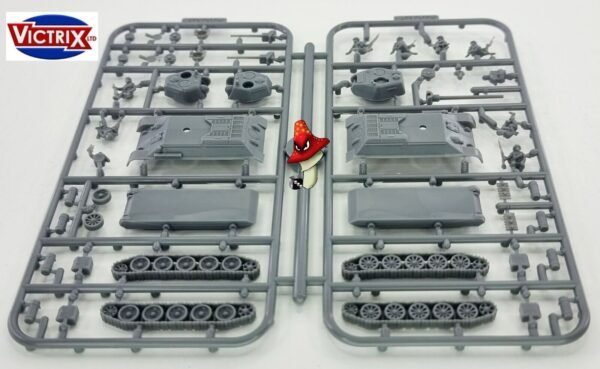 Victrix 6 x Soviet T34 76/85 12mm 1:144 scale WWII Tank VG12025 Sprues & Tranfer - Image 7