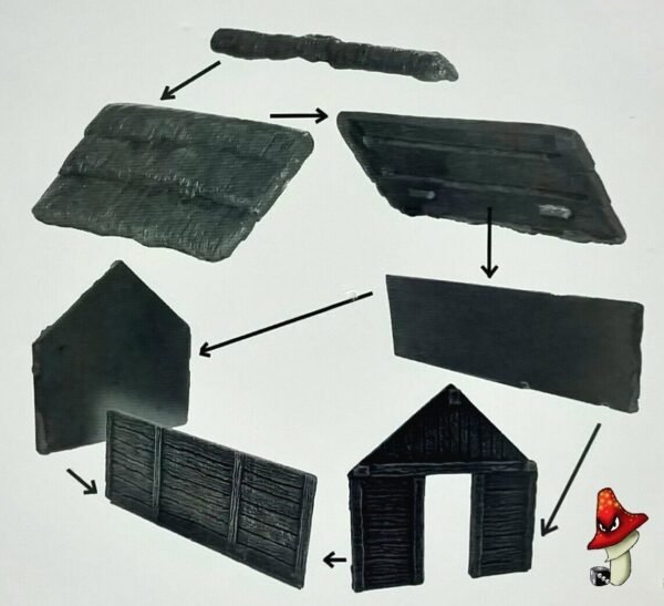 Timber Outbuilding  28mm 1/56 Scale - RENEDRA RNTO wargames scenery - Image 4