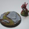 60mm Rock Slate Round Resin scenic Base  sci-fi wargames Warhammer 40K fantasy
