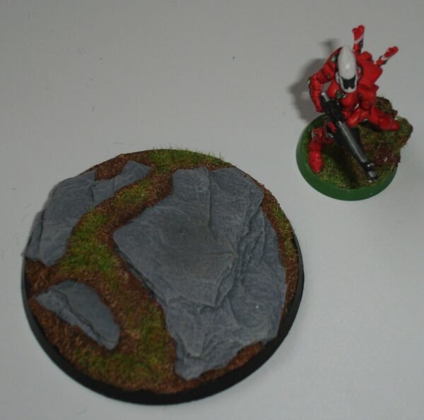 60mm Rock Slate Round Resin scenic Base  sci-fi wargames Warhammer 40K fantasy - Image 5