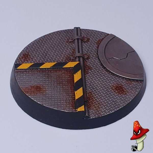 1 X 60mm Tech Round Resin Base style 40k sci-fi cyber punk Necromunda - Image 3