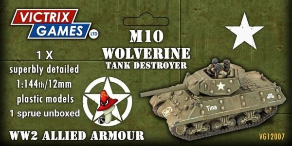 Victrix M10 Wolverine  12mm 1:144 scale WWII 1 x plastic sprue loose VG12007