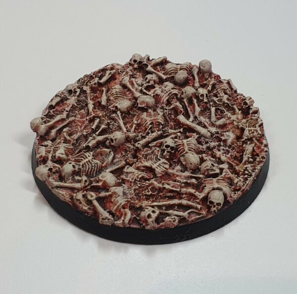 60mm  x 1 Skulls & Bones Round Resin base,  bone piles , chaos undead  40k - Image 8