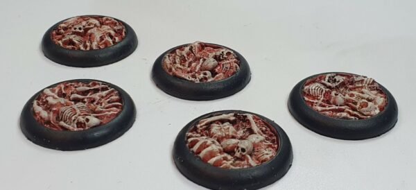 30mm Skulls & Bones DS Round Lipped Resin Bases Warmachine Hordes Malifaux