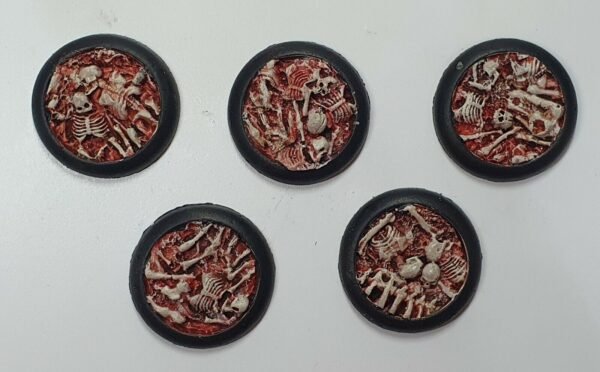 30mm Skulls & Bones DS Round Lipped Resin Bases Warmachine Hordes Malifaux - Image 2