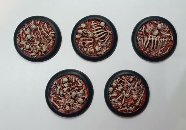 40mm Skulls & Bones DS Round Lipped Resin Bases Warmachine Hordes Malifaux