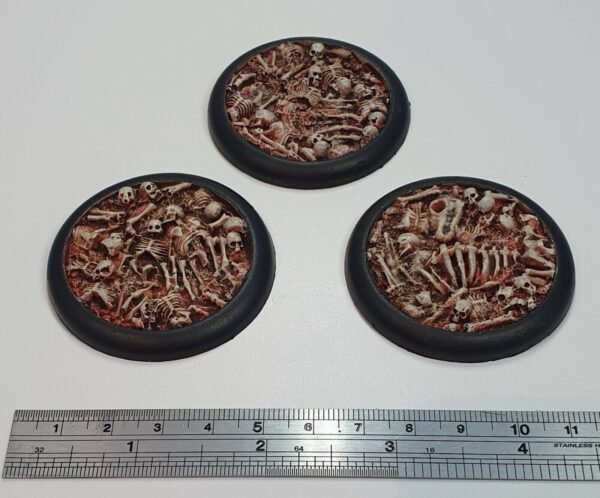 50mm Skulls & Bones DS Round Lipped Resin Bases Warmachine Hordes Malifaux