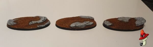 90mm x 52mm Oval Rock/Slate Resin Bases x3 Warhammer 40,000 40k fantasy GW - Image 5