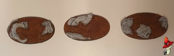 90mm x 52mm Oval Rock/Slate Resin Bases x3 Warhammer 40,000 40k fantasy GW - Image 7