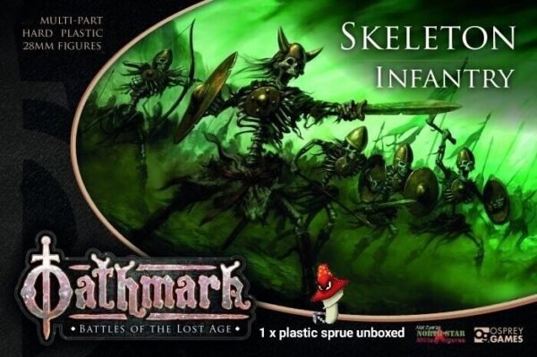 Skeleton Infanty Oathmark 1/56 28mm 1 x Sprue loose unbox undead wargames DnD