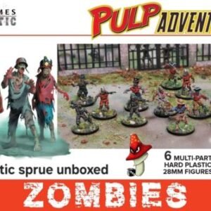 Zombies Pulp  Adventure! Wargames Atlantic  28mm 1/56 1 x Plastic sprue Unboxed